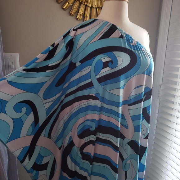 ***SOLD***Michael Kors One Shoulder Caftan Maxi Dress Mumu - Picture 1 of 8